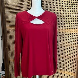 Nine West red blouse.